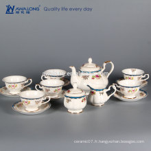 En stock En vrac Bulk Nouvelle maison en porcelaine Ensemble de café en céramique 15 pièces